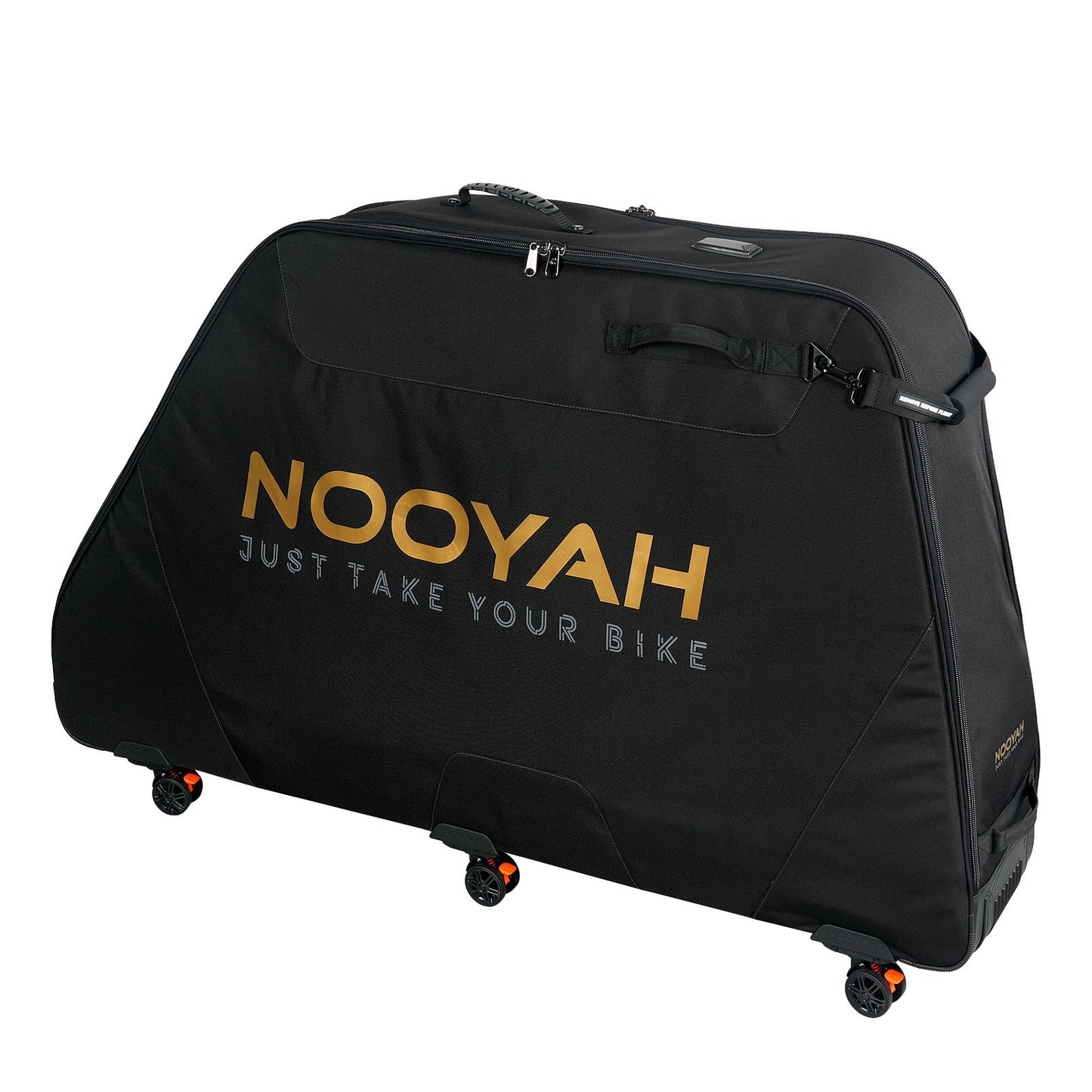 NOOYAH Bike Transport Bag Travel Bag Case Optimised for Carrying Mountain Bikes Safely and Comfortably with 6 Universal Wheels