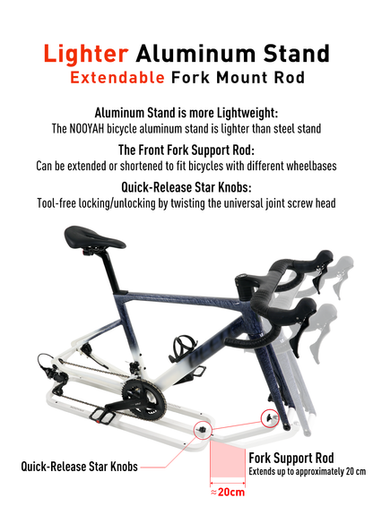 NOOYAH Bicycle Travel Bag with Aluminum Stand