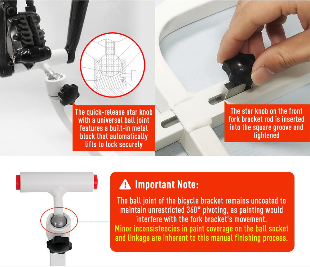 NOOYAH Bicycle Travel Bag with Aluminum Stand