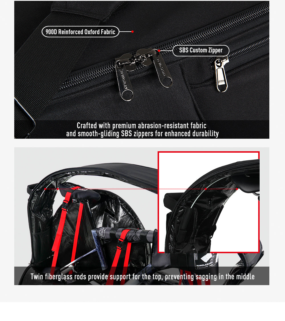 NOOYAH Bicycle Travel Bag with Aluminum Stand