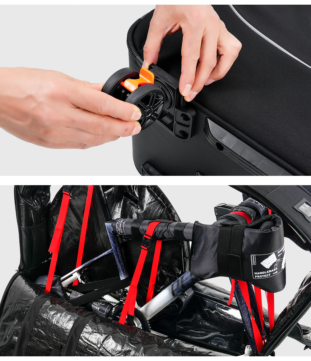 NOOYAH Bicycle Travel Bag with Aluminum Stand