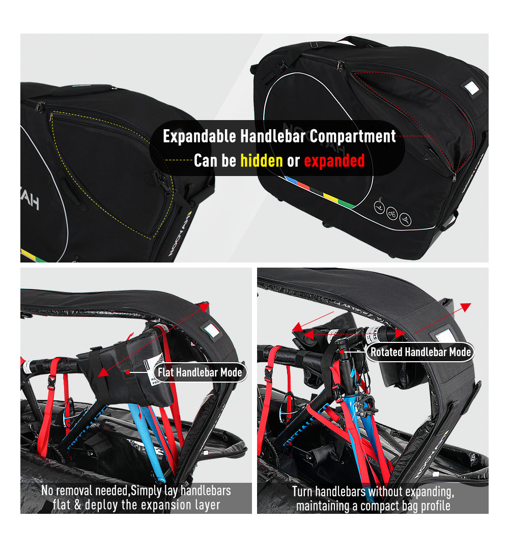 NOOYAH Bicycle Travel Bag with Aluminum Stand