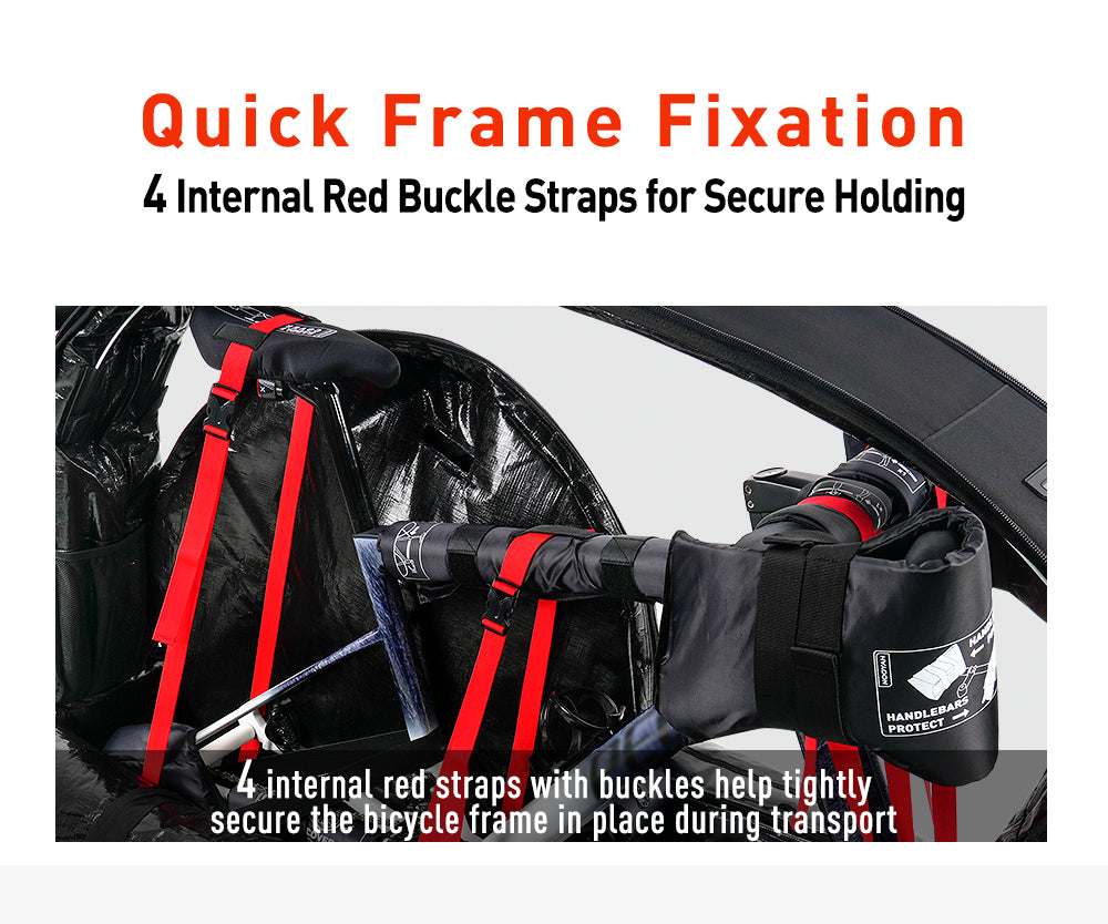 NOOYAH Bicycle Travel Bag with Aluminum Stand