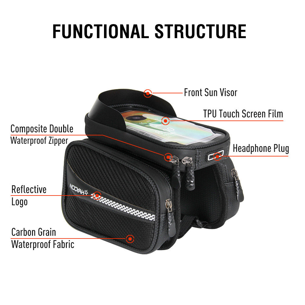 Bicycle Frame Bag MTB Road Bike Top Tube Phone Bag